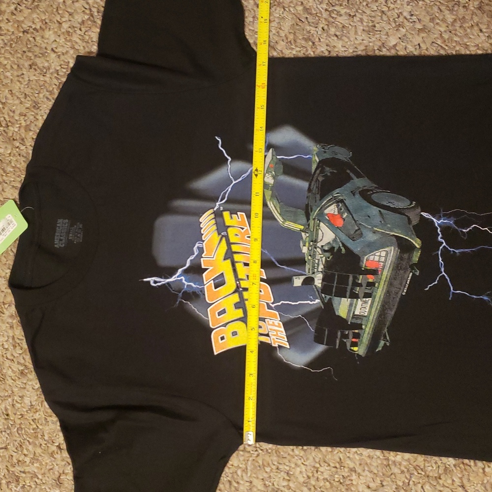 American Classics Back To The Future Blk Graphic T-Shirt, Size Small, NWT - Picture 3 of 7